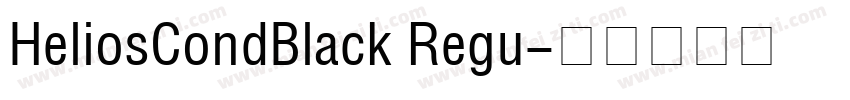 HeliosCondBlack Regu字体转换